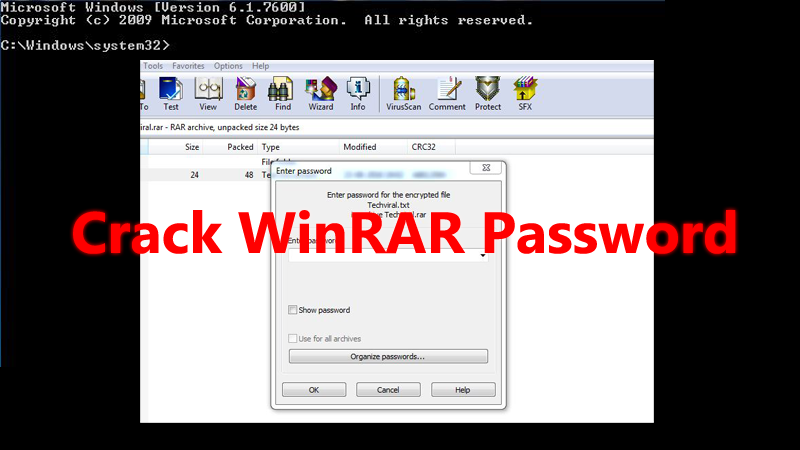 password protect winrar